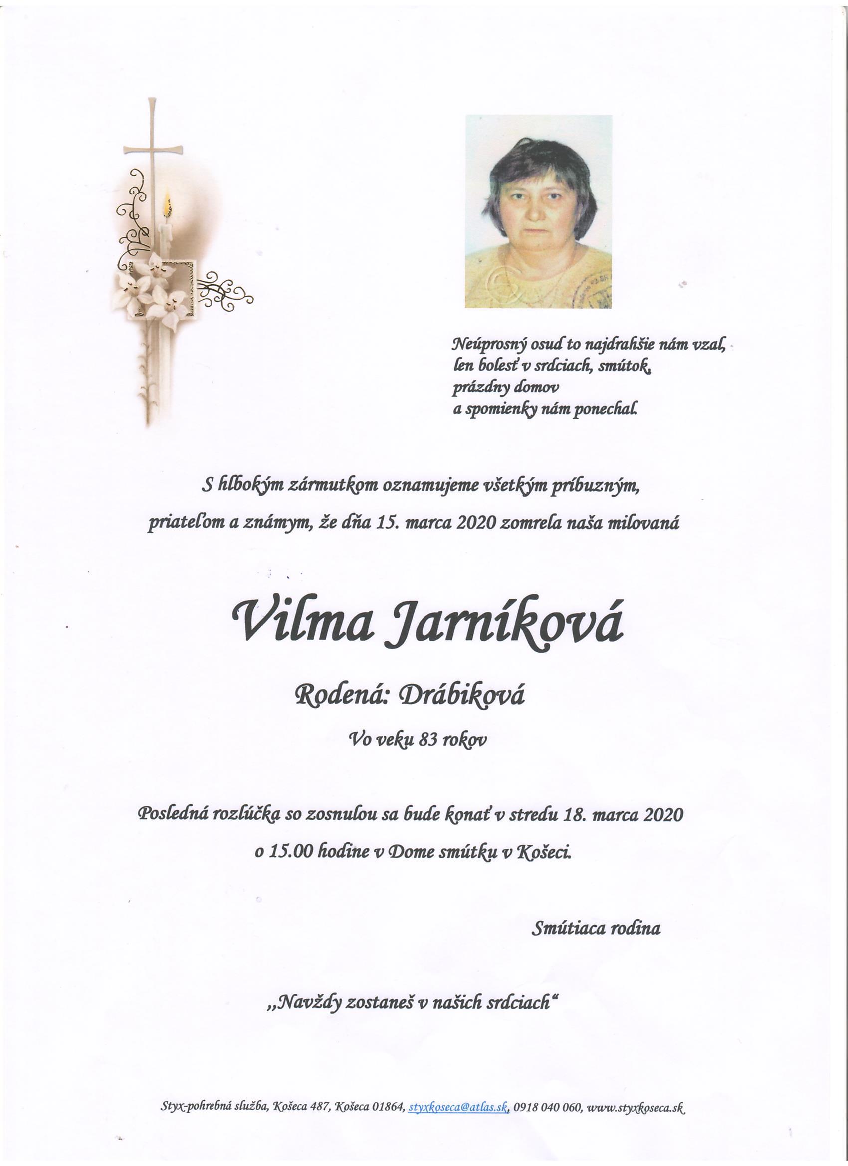 oznamenie-o-umrti-vilma-jarnikova-rod-drabikova
