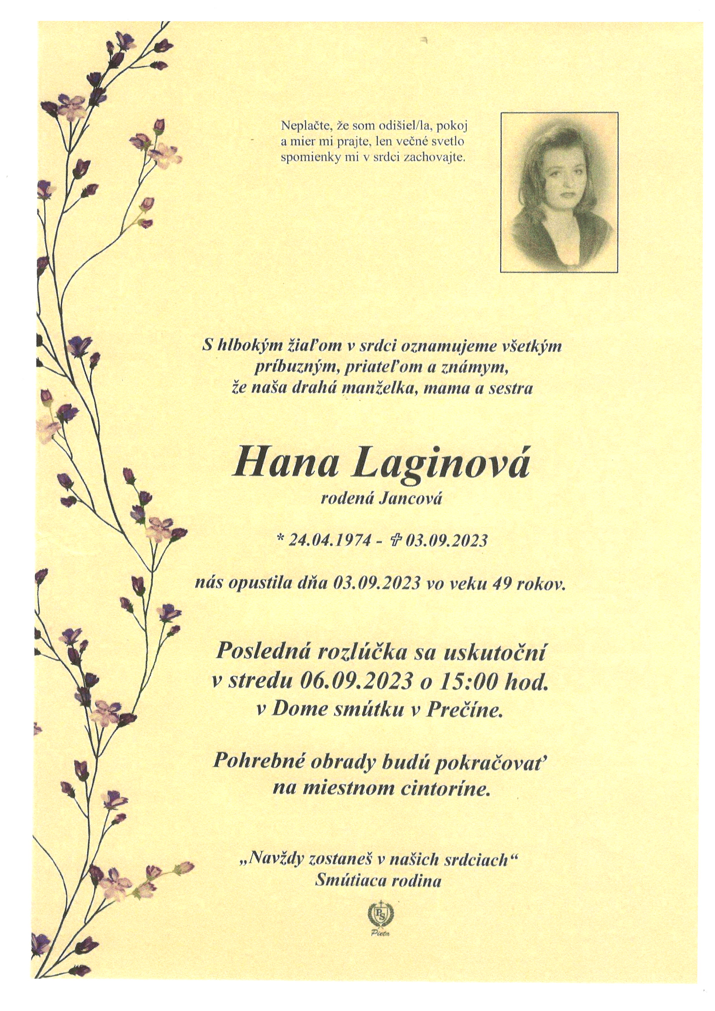 smutocne-oznamenie-hana-laginova-rod-jancova
