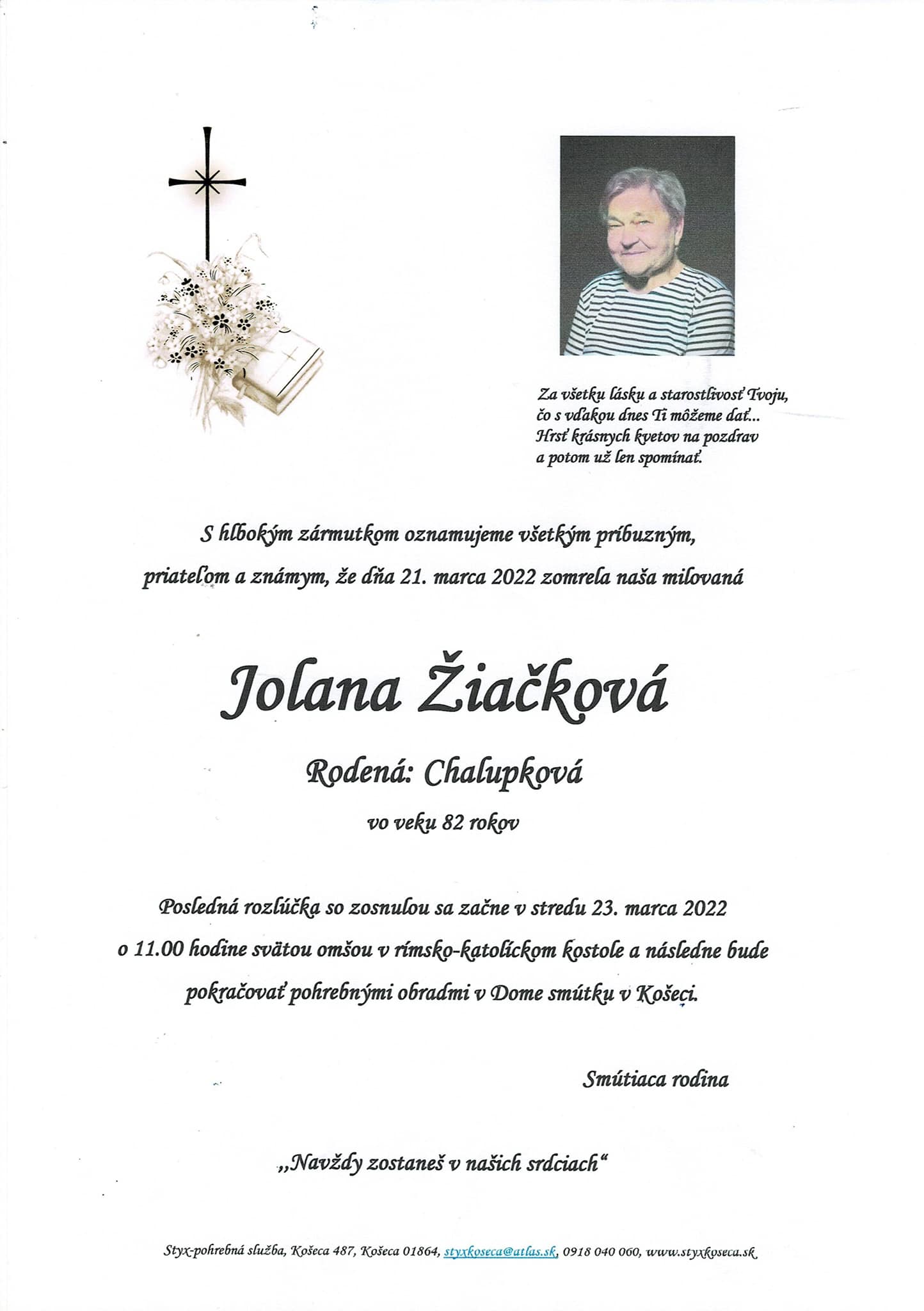 smutocne-oznamenie-jolana-ziackova-rod-chalupkova